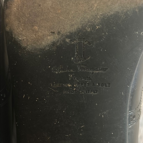 Salvatore Ferragamo Glossy Black Tassel Loafers Leather Upper 10 B - Picture 8 of 16